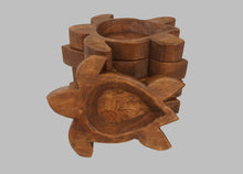 Load image into Gallery viewer, Wooden Sea Turtle Dough Bowl - Candle
